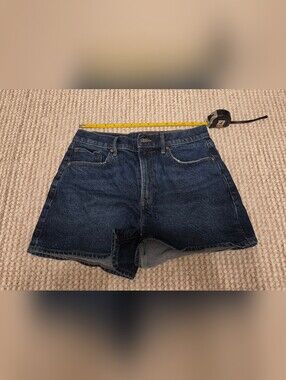Express Mom Short High Rise Stretch Denim Shorts Size 8